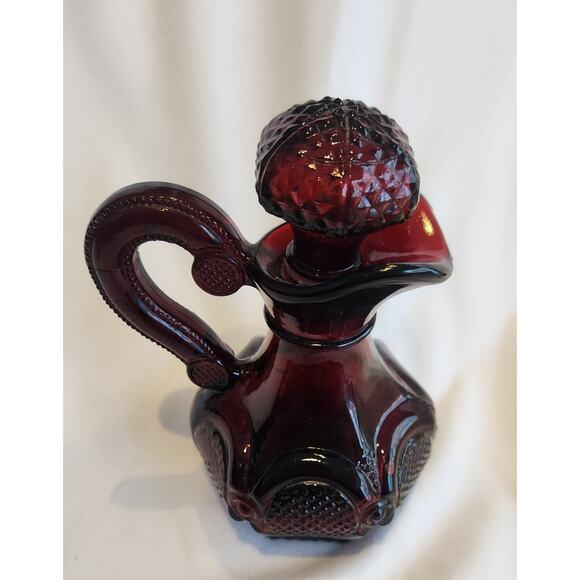 Avon Ruby Red Cruet Set – 1970s & 1876 Cape Cod – Original Stoppers – Vintage - Picture 3 of 5